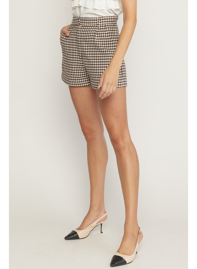 Houndstooth Shorts