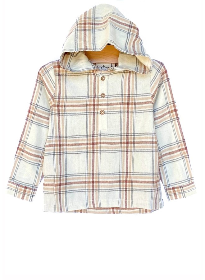 Hooded Button-Up Flannel