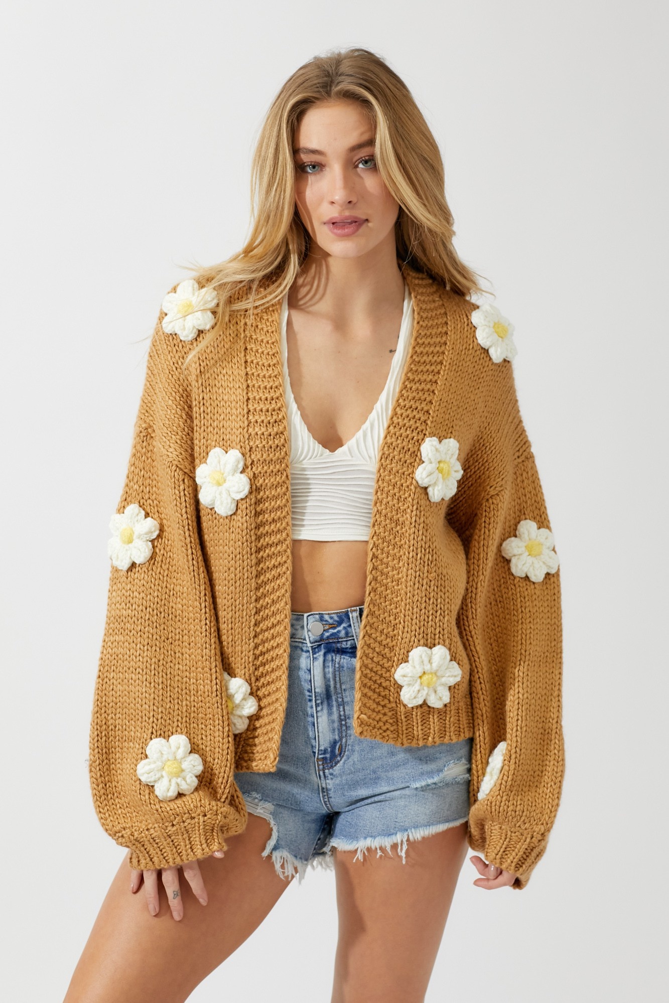 3D Floral Cardigan - Kirby's Kloset