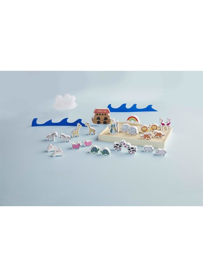 Noahs Ark Wood Toy Set