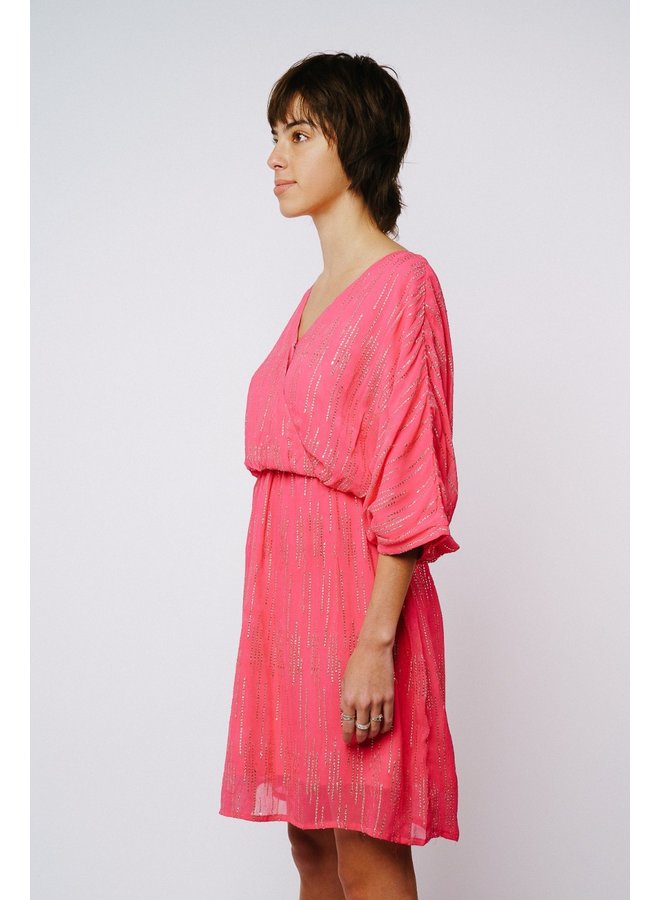 Kimono Surplice Dress