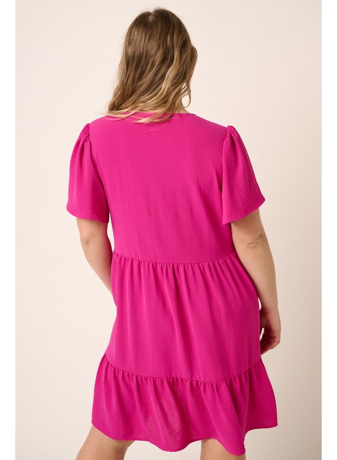 Pink Babydoll Mini Dress