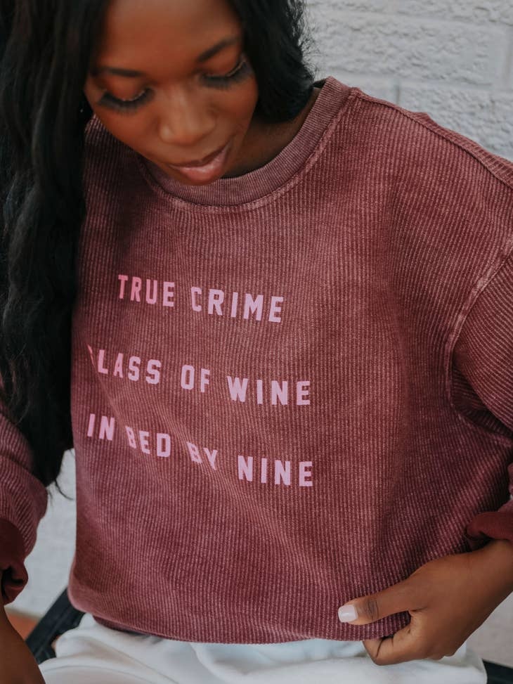 corded crewneck