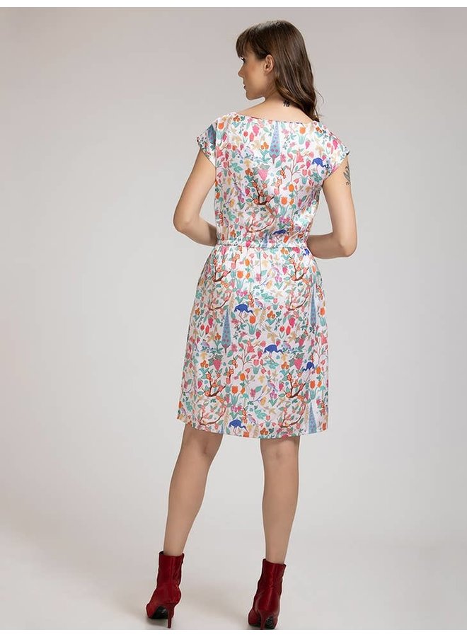 Floral Peacock Dress