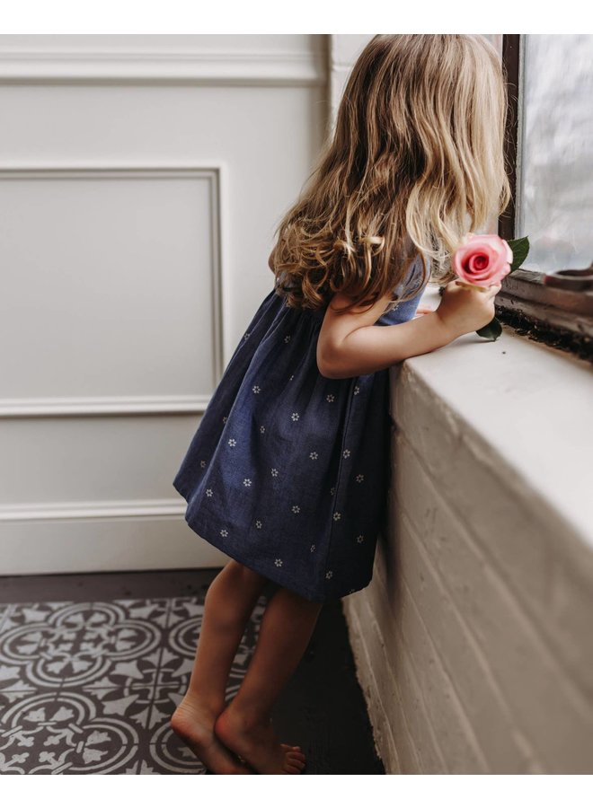 Daisy Collared Chambray Dress