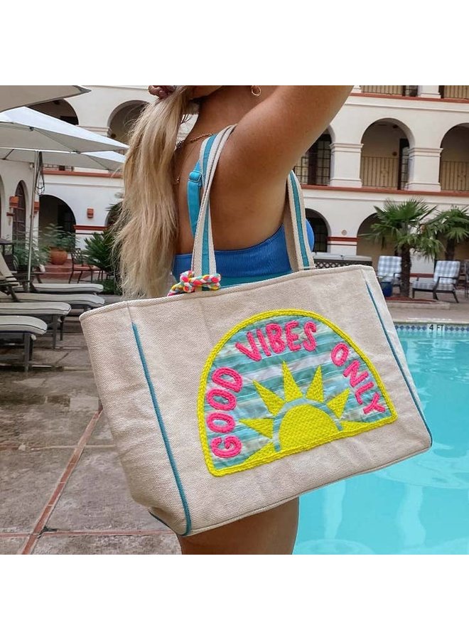 Good Vibes Sunshine Patch Tote