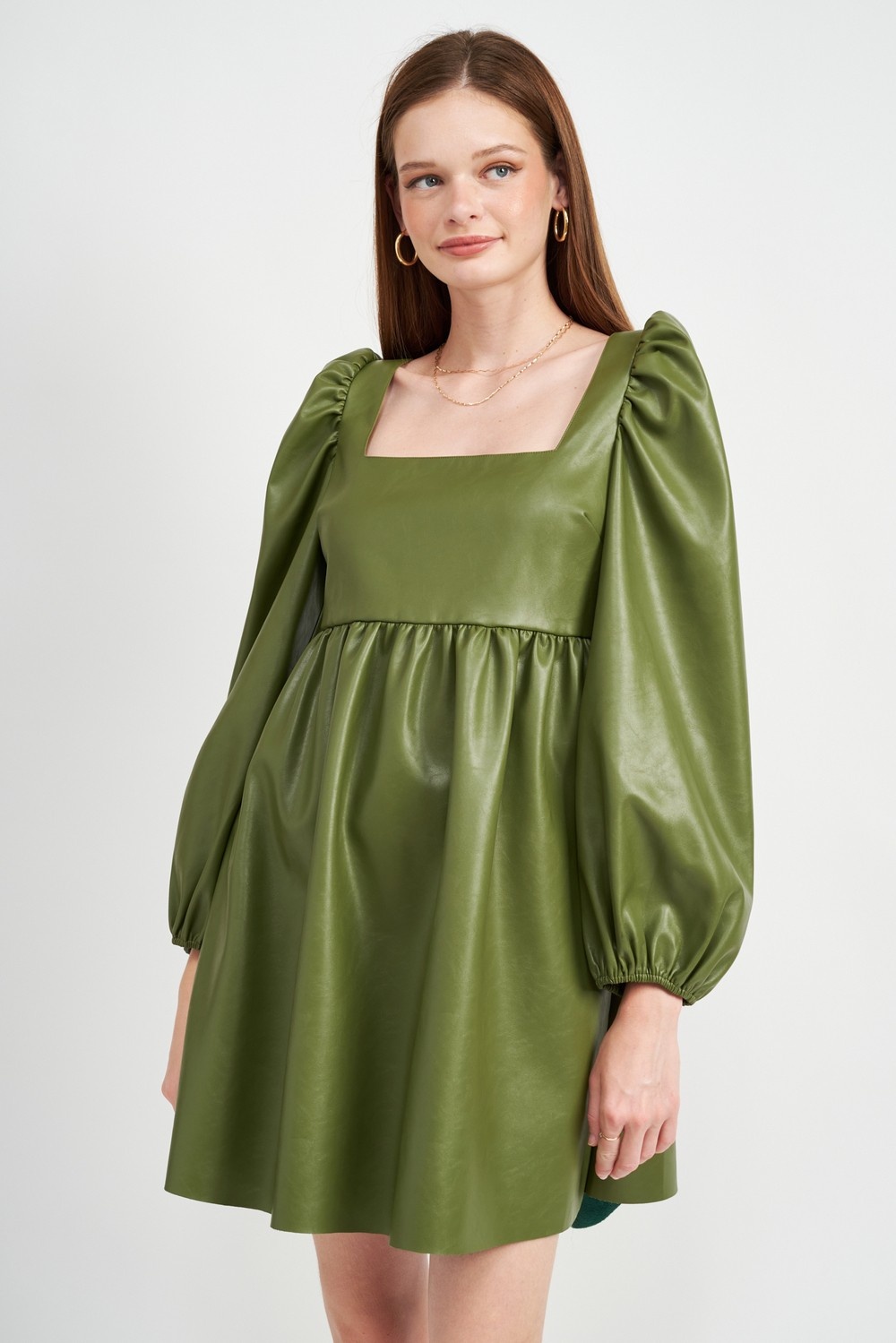 Leather Babydoll Dress Kirby's Kloset