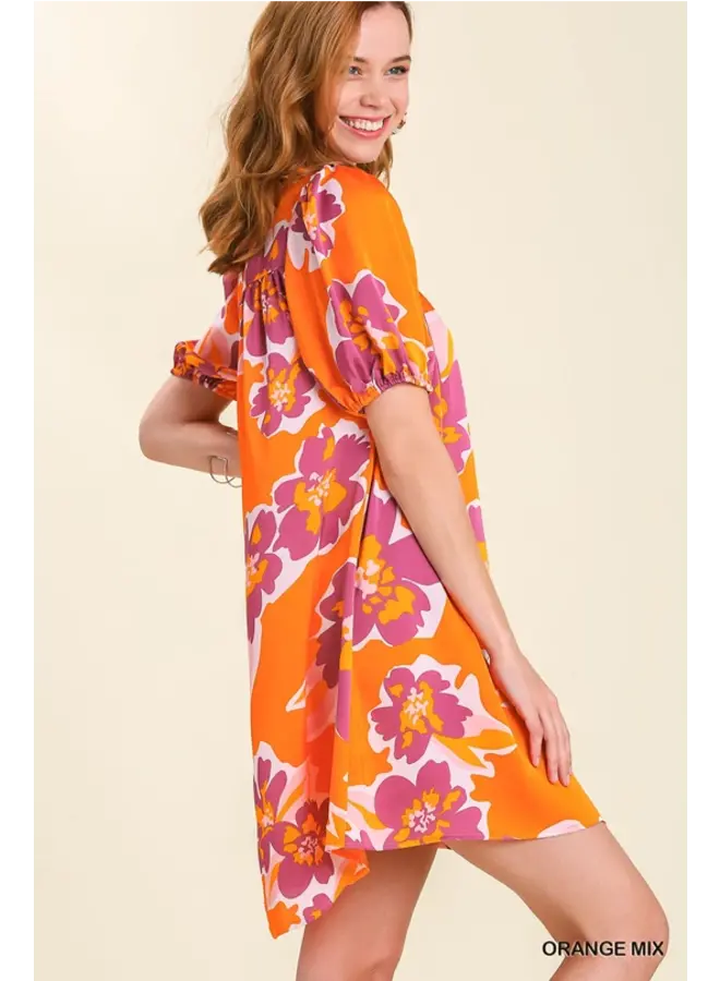 Floral Yoke Smocked Dress Kirby's Kloset