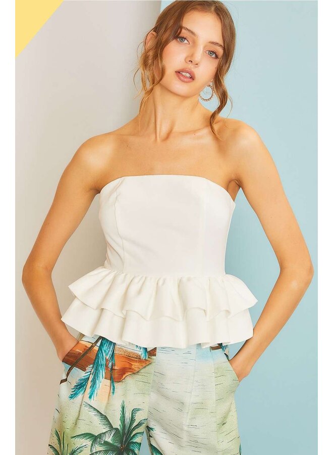 Ruffle Tube Top