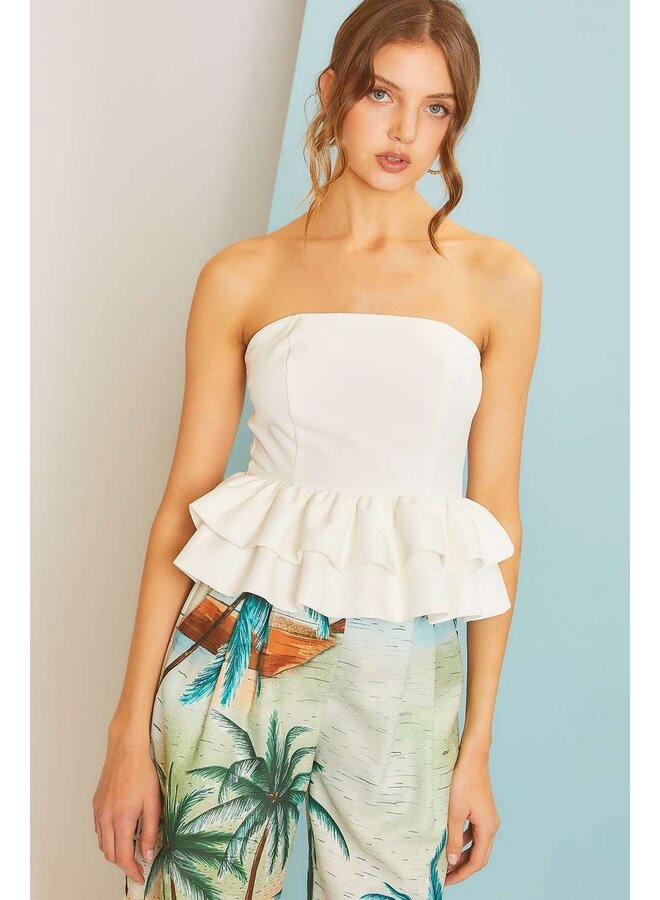 Ruffle Tube Top