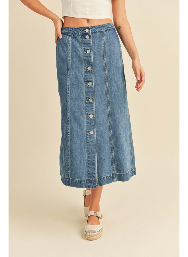Jean Skirt With Zipper Down The Front 2024 | valley-com.com