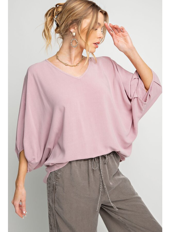 Rose Mineral Washed Blouse