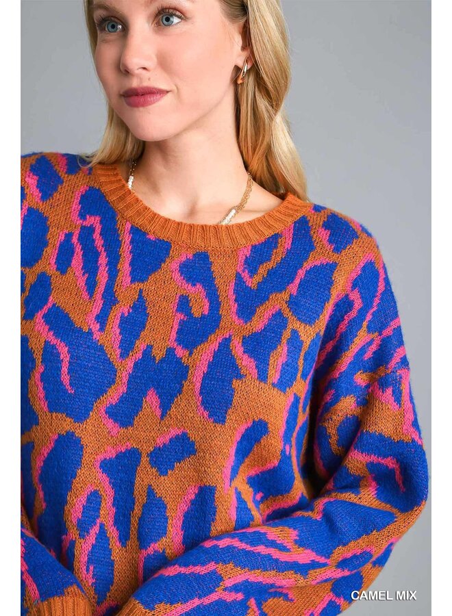 Leopard Fuzzy Sweater