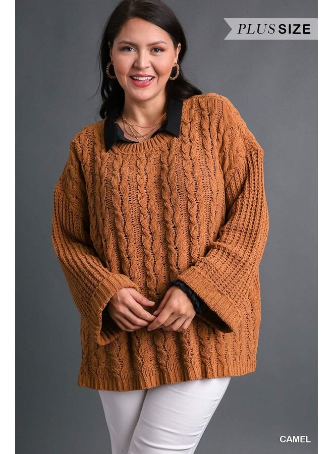 Camel Chunky Knit Sweater