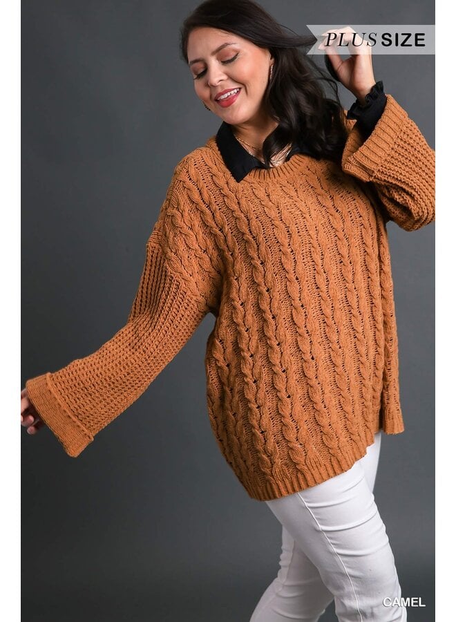 Camel Chunky Knit Sweater