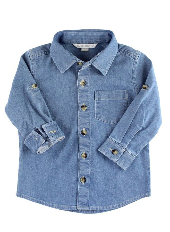 Lightwash Denim Button-Down