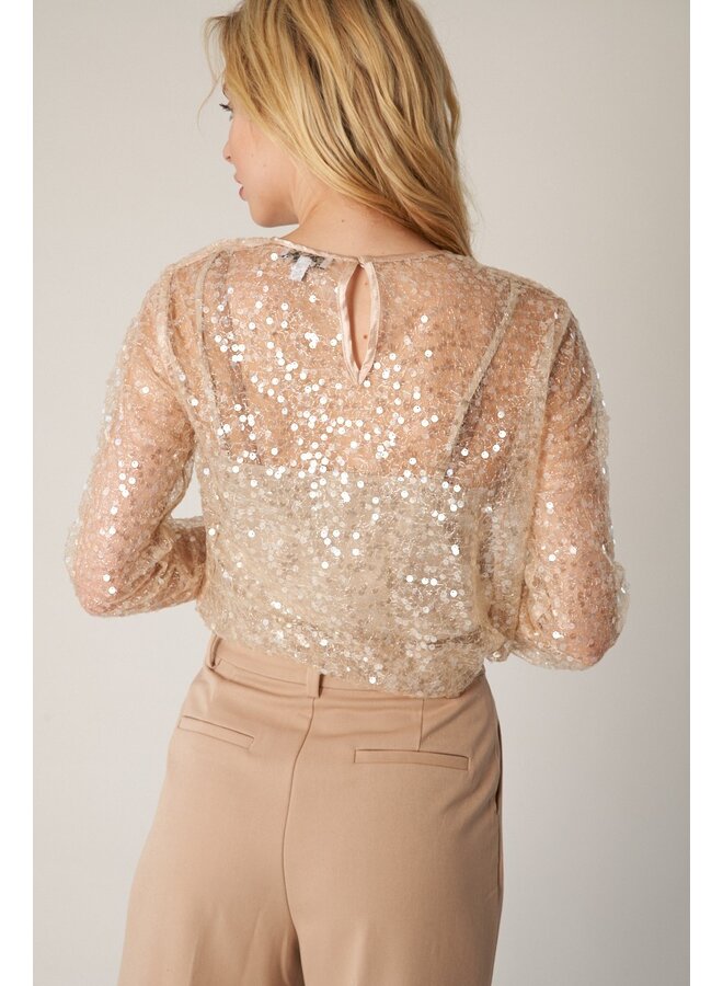 Two-Fer Sequin Blouse