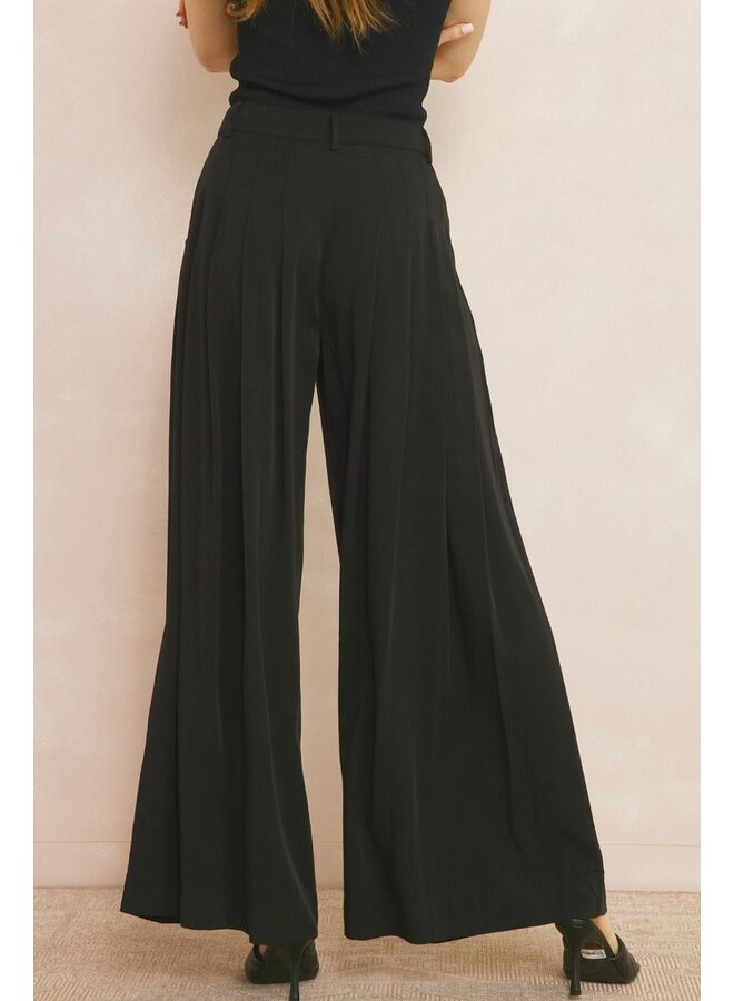 Black Wide-Leg Pants