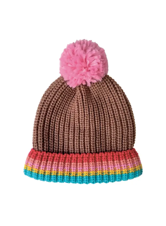 Rainbow Stripe Beanie