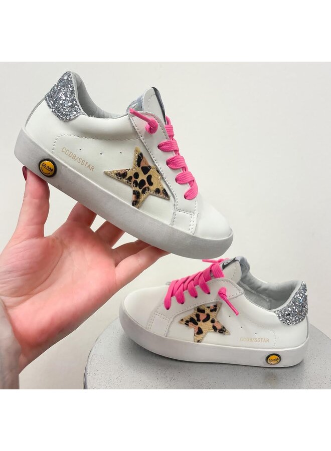 Leopard Star Kid Sneakers