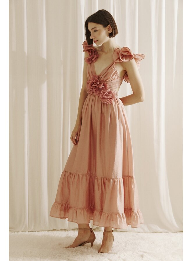Rose Floral Maxi Dress