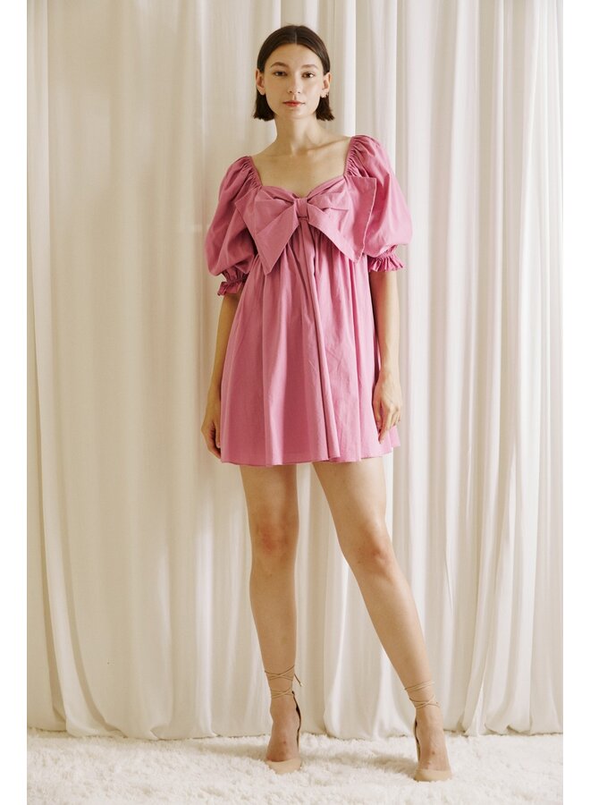 Front Bow Babydoll Dress