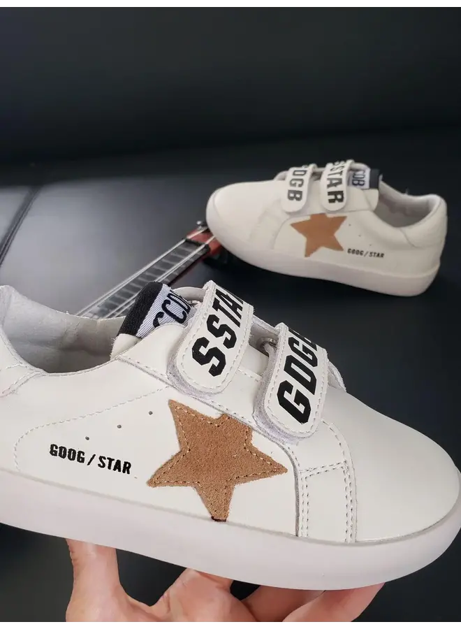 Brown Star Velcro Sneaker