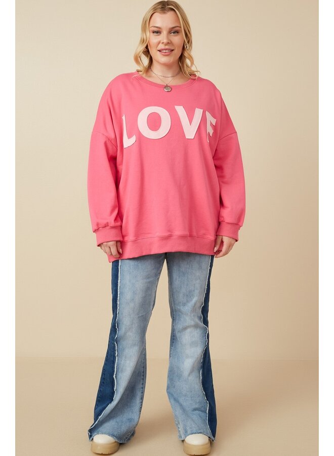 LOVE Patchwork Sweatshirt