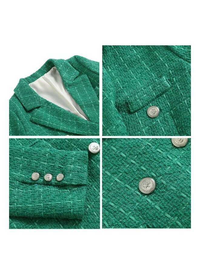 Green Tweed Blazer
