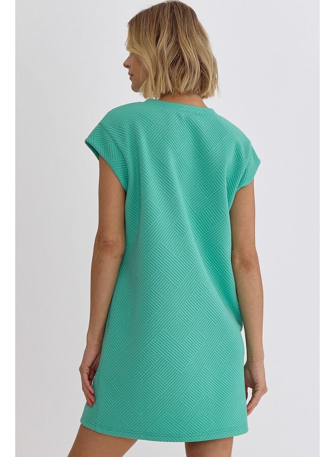Textured Pocket Dress