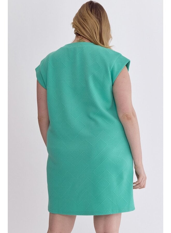 Textured Pocket Dress