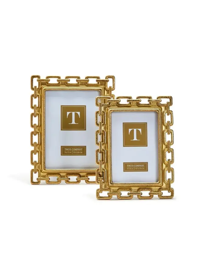 5x7 Gold Chain Picture Frame