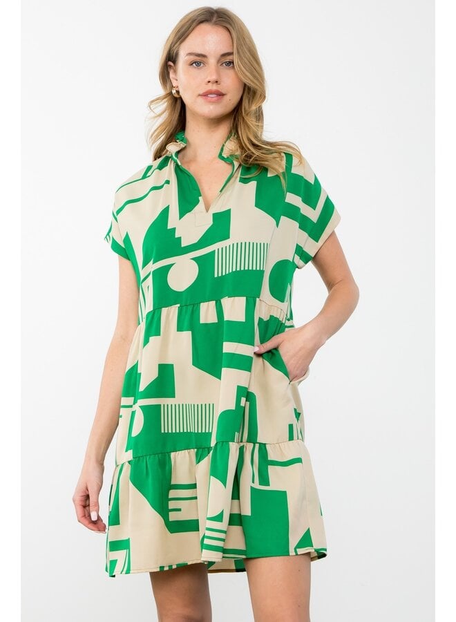 Geometric Mini Dress