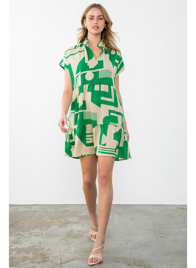 Geometric Mini Dress