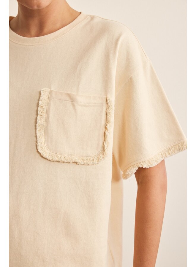 Fringe Detail Cotton Shirt