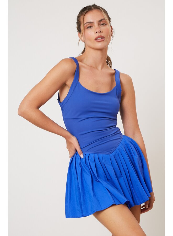 Sporty Pleated Romper