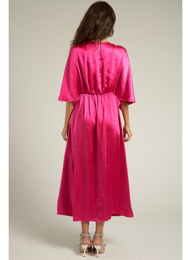 Hot Pink Ring Maxi Dress