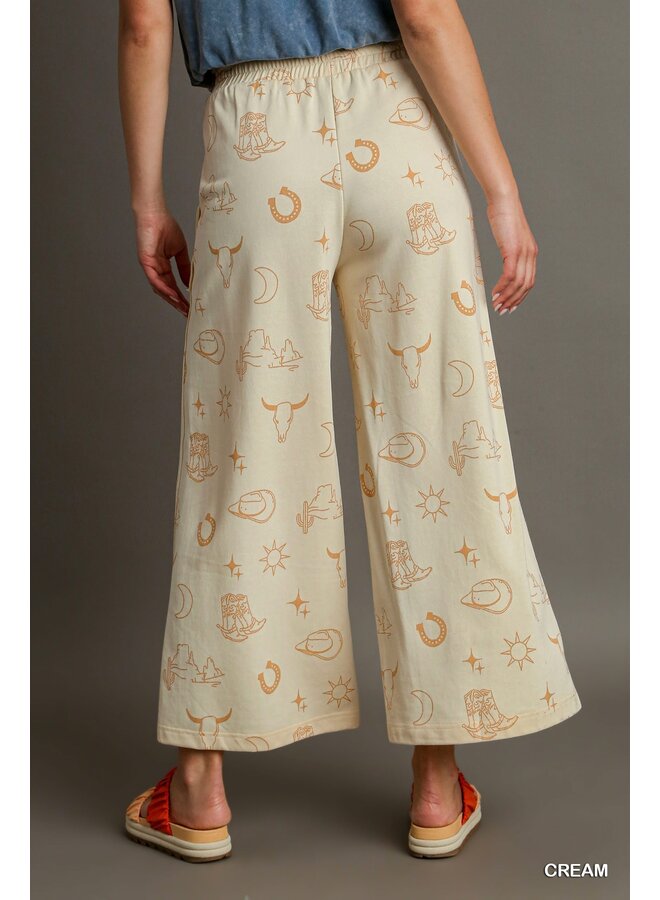 Western Graphic Pants