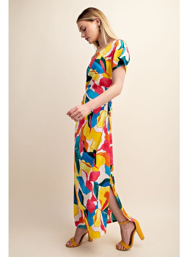 Off-The-Shoulder Floral Midi Dress