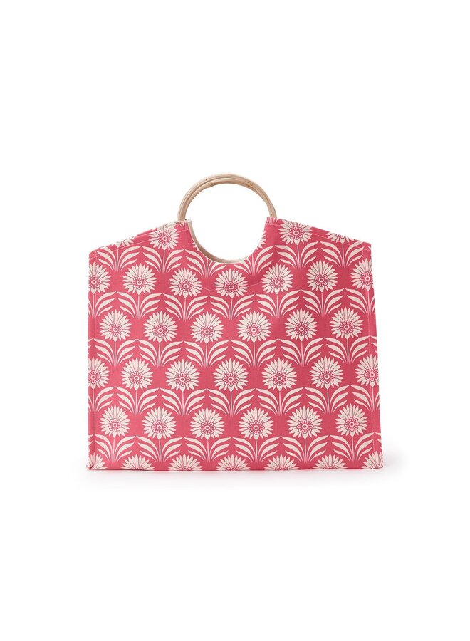 Pam Deco Tote with Bamboo Handle