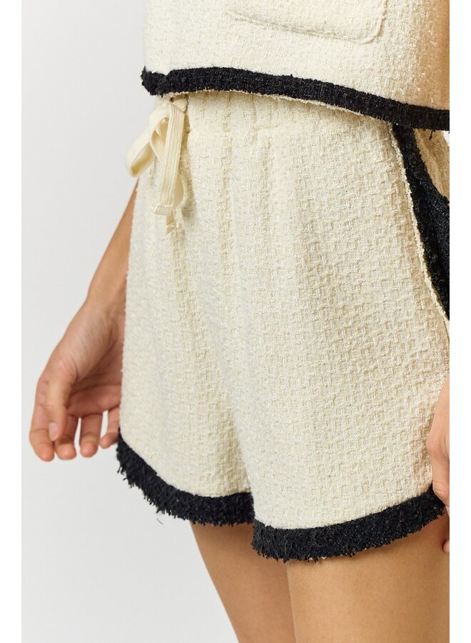 Textured Fabric Shorts