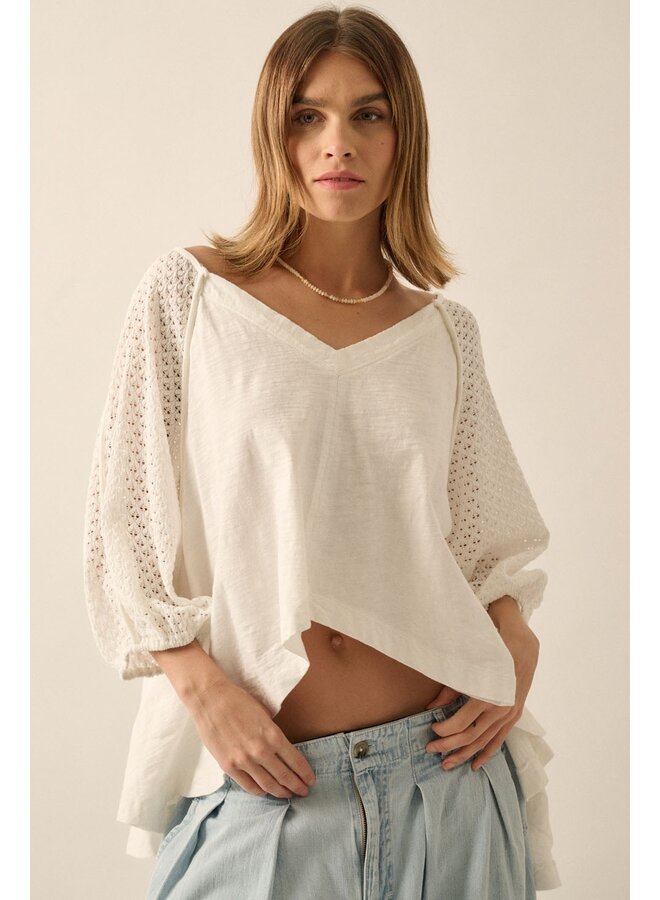 Crochet Raglan Top