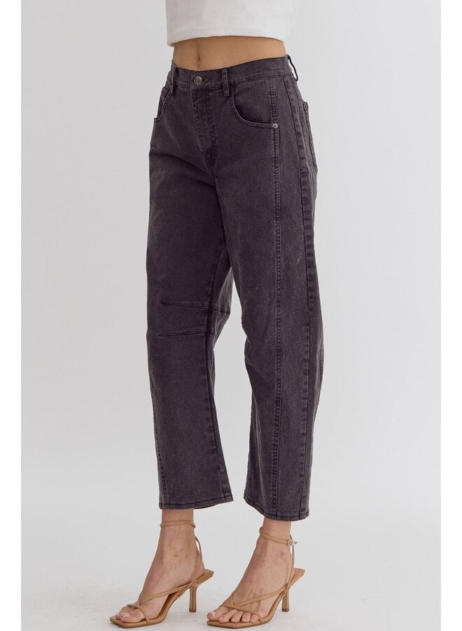 Black Barrel Jeans