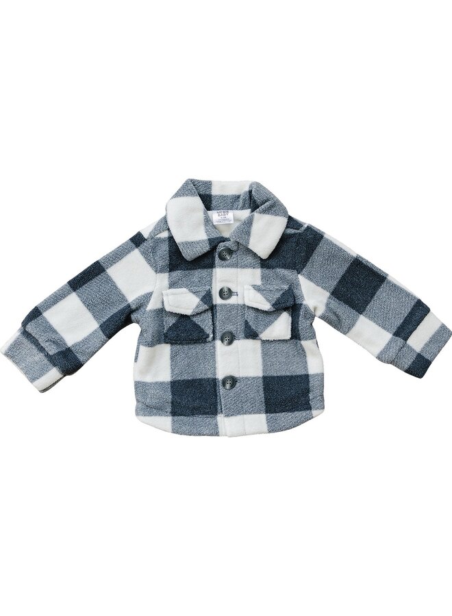 Checkered Sherpa Shacket