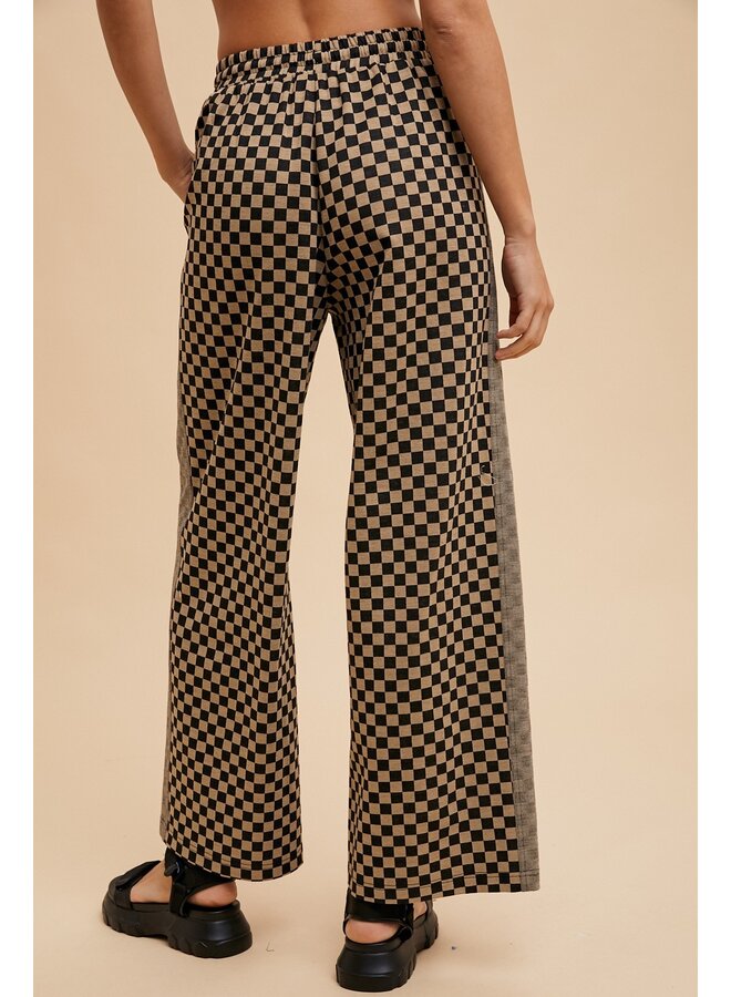 Checkerboard Panel Pants