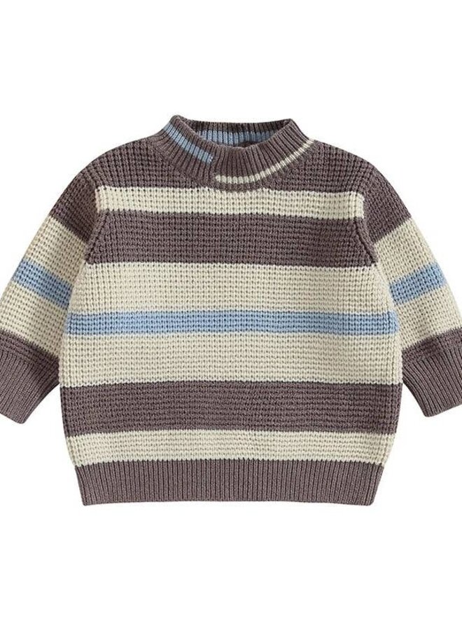 Brown/Blue Striped Sweater