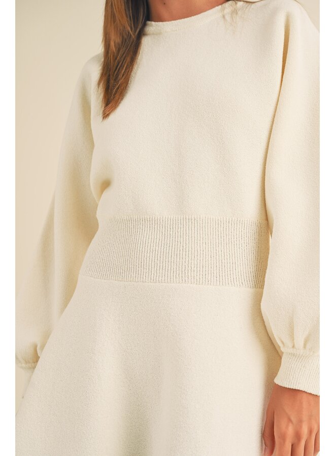 Moxidress Button Up Balloon Sleeves Sweater Cardigan
