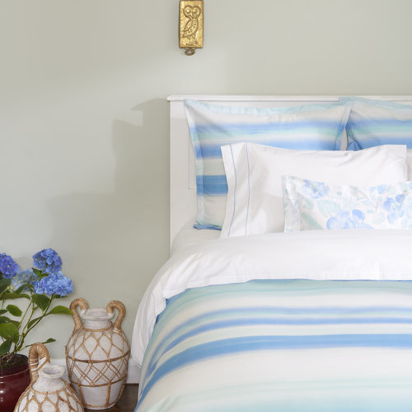 Duvet Cover Set Queen Corfu Blue