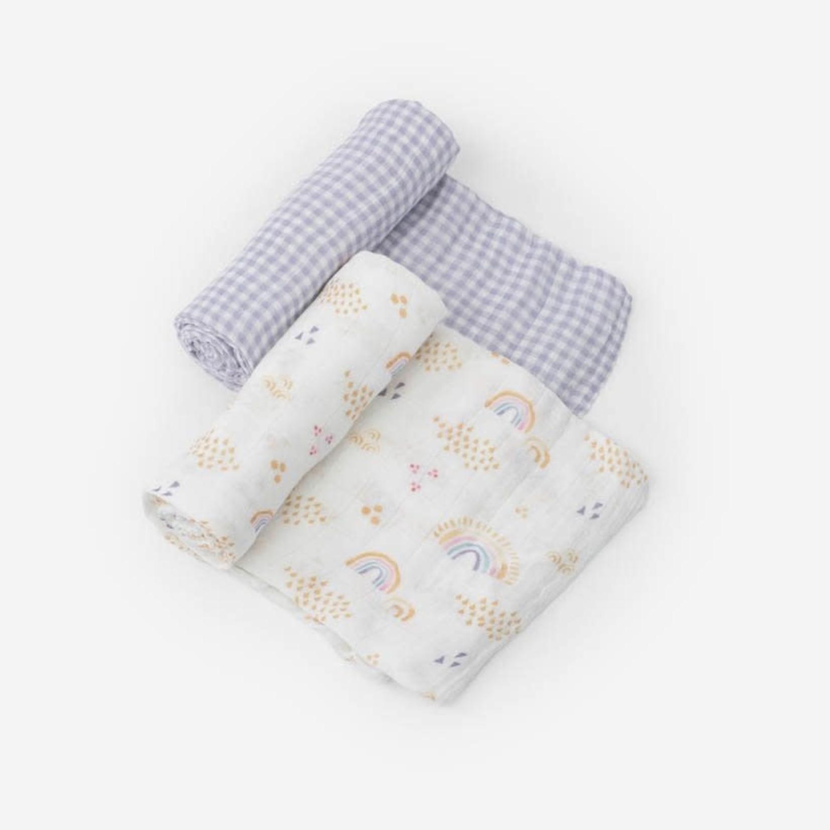 Swaddle 2 Pack Rainbow Gingham