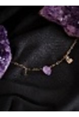 Necklace Leopard, Amethyste, Star & Moon